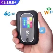 EDUP Mifi 4G Unlocked Car Mobile Hotspot Wifi Router LTE Modem Wireless Wifi Extender Repeater With Sim Card Slot Mini Router