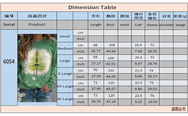

WEPBEL Women Round Neck Sweatshirts Long Sleeve Pullover Printed Christmas Sweater Tops Solid Color Long Sleeve Loose Hoodies