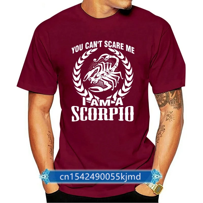 

Scorpio Cant Scare Me Im A Scorpio T Shirt Sunlight Spring Breathable Unique Euro Size S-5xl Tee Shirt Designing Gents Shirt