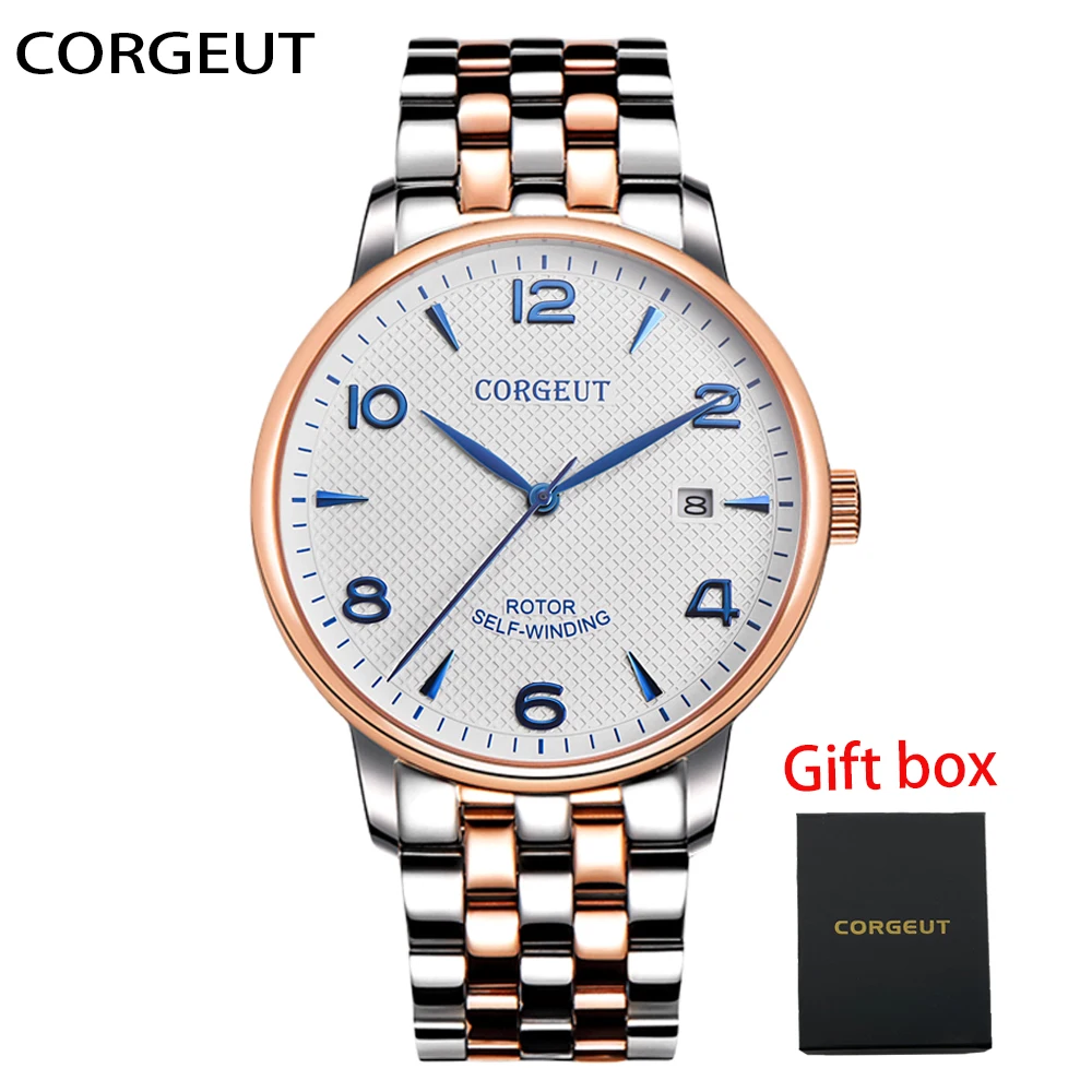 

Мужские часы с сапфировым стеклом и чехлом из розового золота