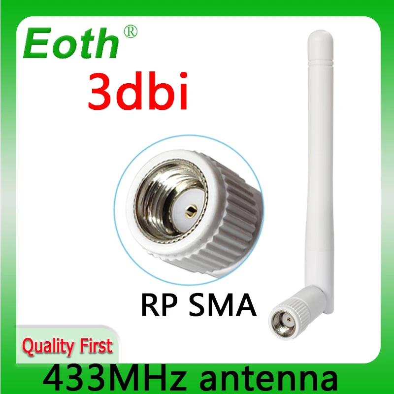 

433MHz antenna 3dbi LORA PBX RP-SMA Connector 433 mhz antena rubber 433m antenne IOT wireless watermeter Gasmeter Lorawan Emeter