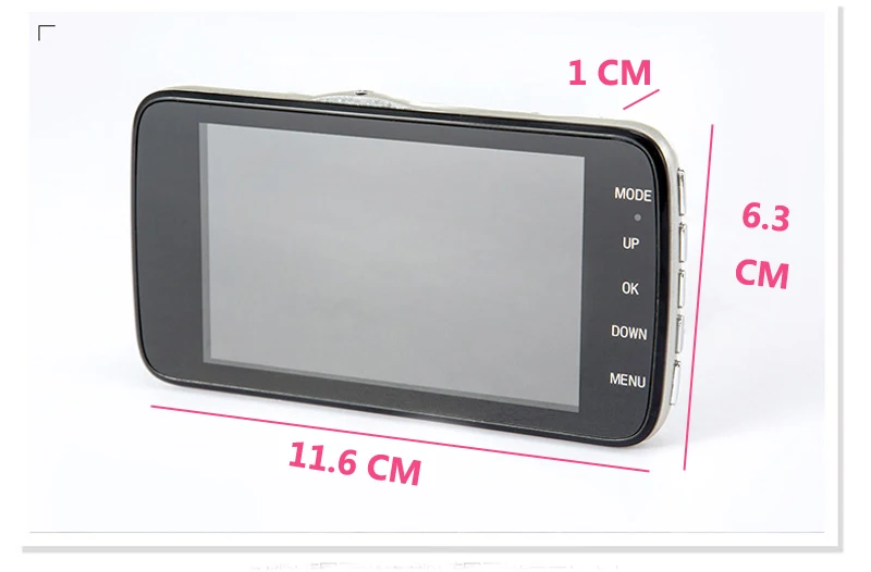 Автомобильный видеорегистратор с двумя объективами автомобильная камера Full HD