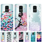 Чехол для Xiaomi Redmi Note 9 pro, мягкий силиконовый чехол из ТПУ для задней панели телефона, бампер для Redmi Note 9, ударопрочный чехол