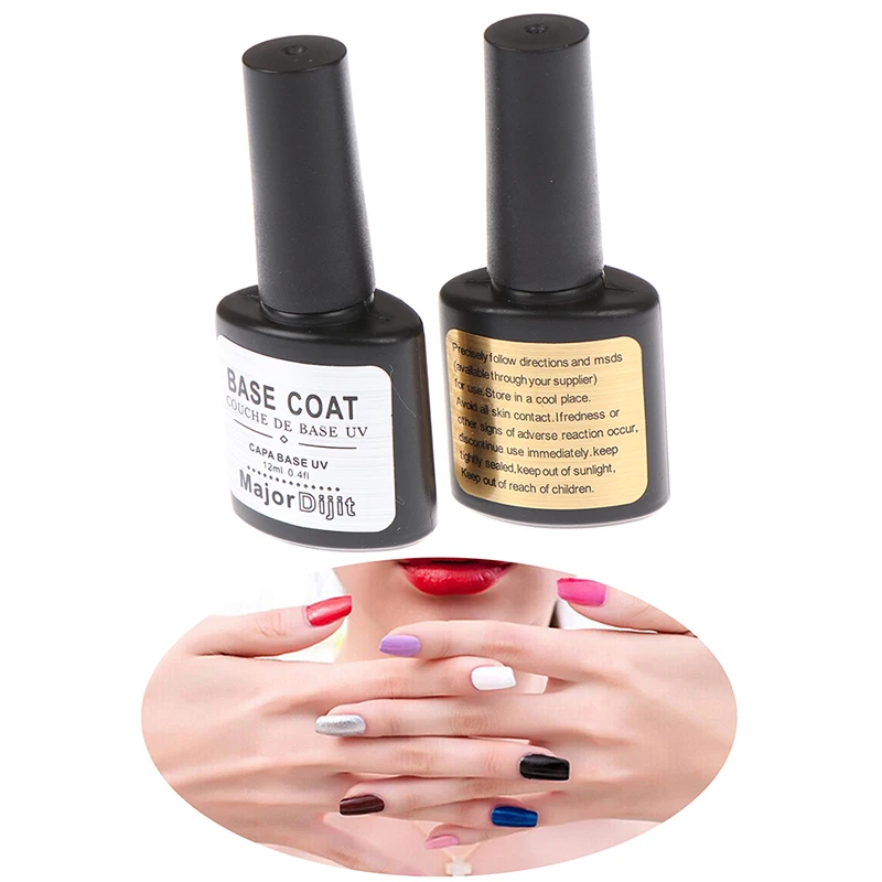 12ml Nail Art Gel Polish DIY Tips Soak off Base Foundation Steel Top Coat No Sticky Layer Non-cleansing Topcoat | Красота и здоровье