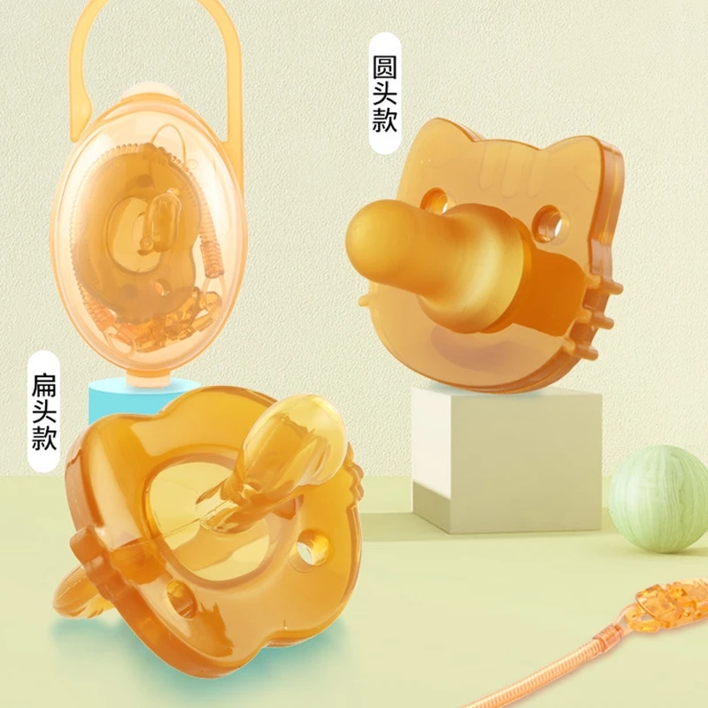 Нано-серебряная Успокаивающая соска Parabebe, сверхмягкая силиконовая Успокаивающая резинка для сна, Детская Успокаивающая резинка, Детская Соска 2 шт./лот