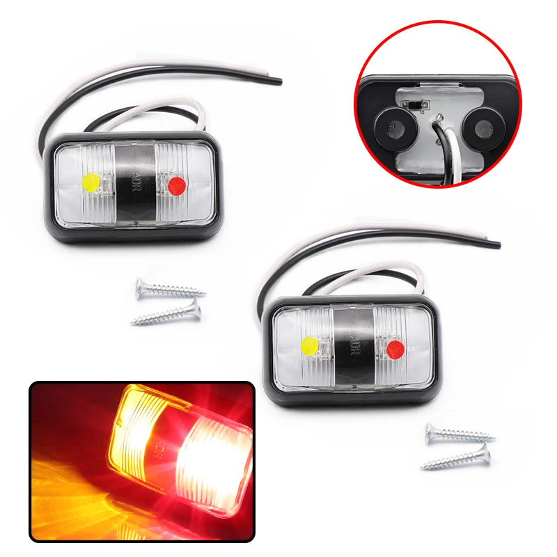 Лампа для автомобиля грузовика фургона прицепа 10 30 В 1 пара|Сигнальная лампа| |