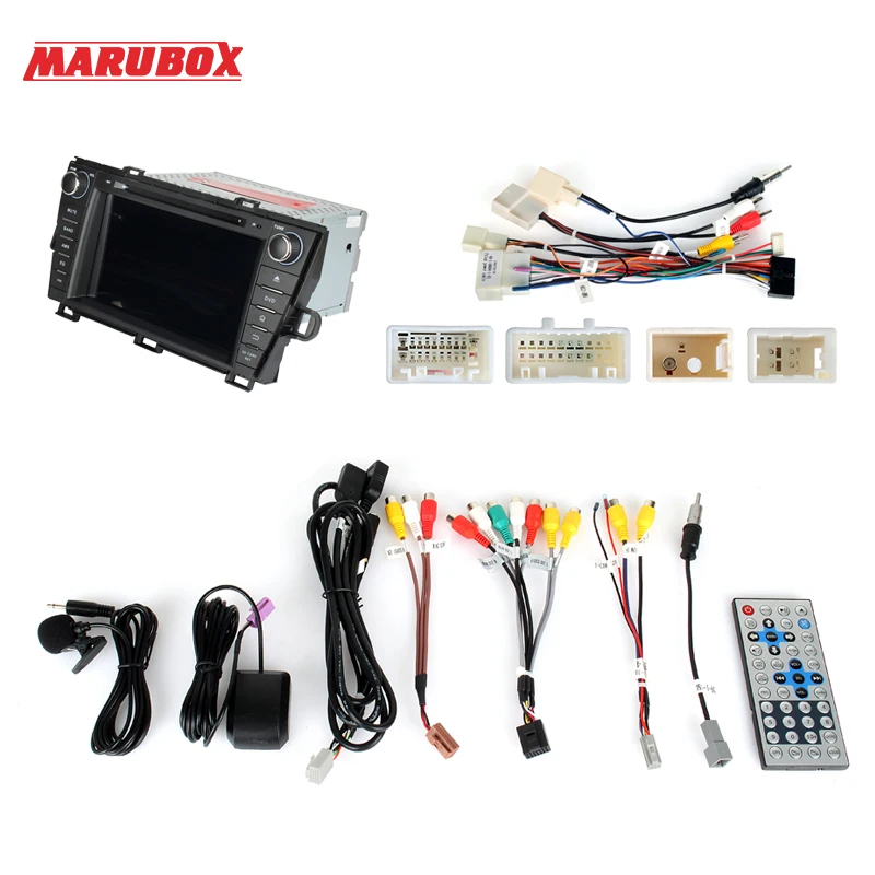 Штатная магнитола для Toyota Prius, MARUBOX KD8004, Штатное головное устройство для Тойота Prius 2009-, Android 9.0,Восьмиядерный процессор,встроенный DSP,IPS экран,Оперативная 4GB, Встроенная 64GB