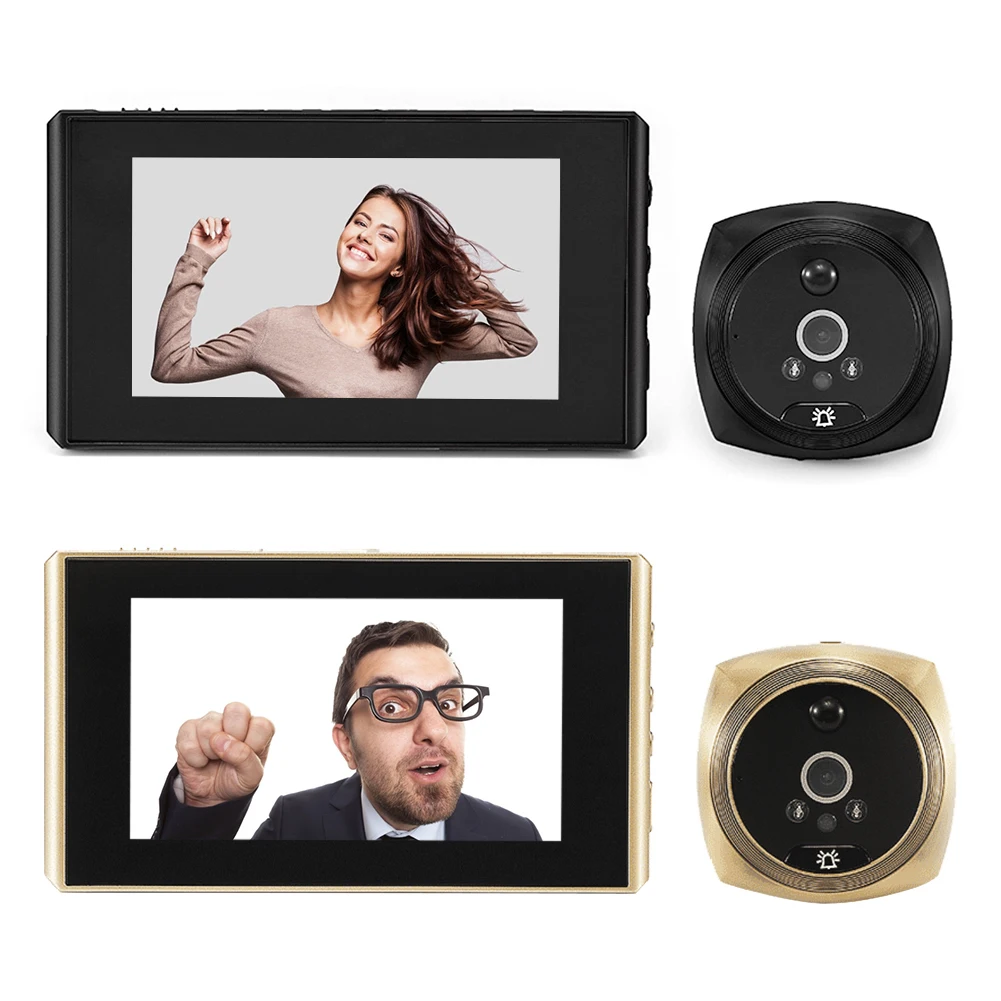 

4.3 inch Digital Peephole Doorbell 160 Degree Door Peephole Camera Viewer IR Intercom Visual Outdoor Door Bell