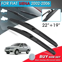 broshoo car front window windshield wipers blade for fiat siena 2219 lhdrhd car model year 2002 2006 auto accessories