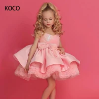 jonany cute pink princess flower girl dress kids birthday party pageant dresses glitter sequin first holy communion gowns