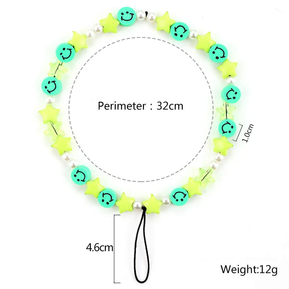 

Colorful Mobile Phone Accessory Straps Neck Mobile Phone Straps Bead Hanging Chain for Phone Mobile Phone Cord Boho Ornament