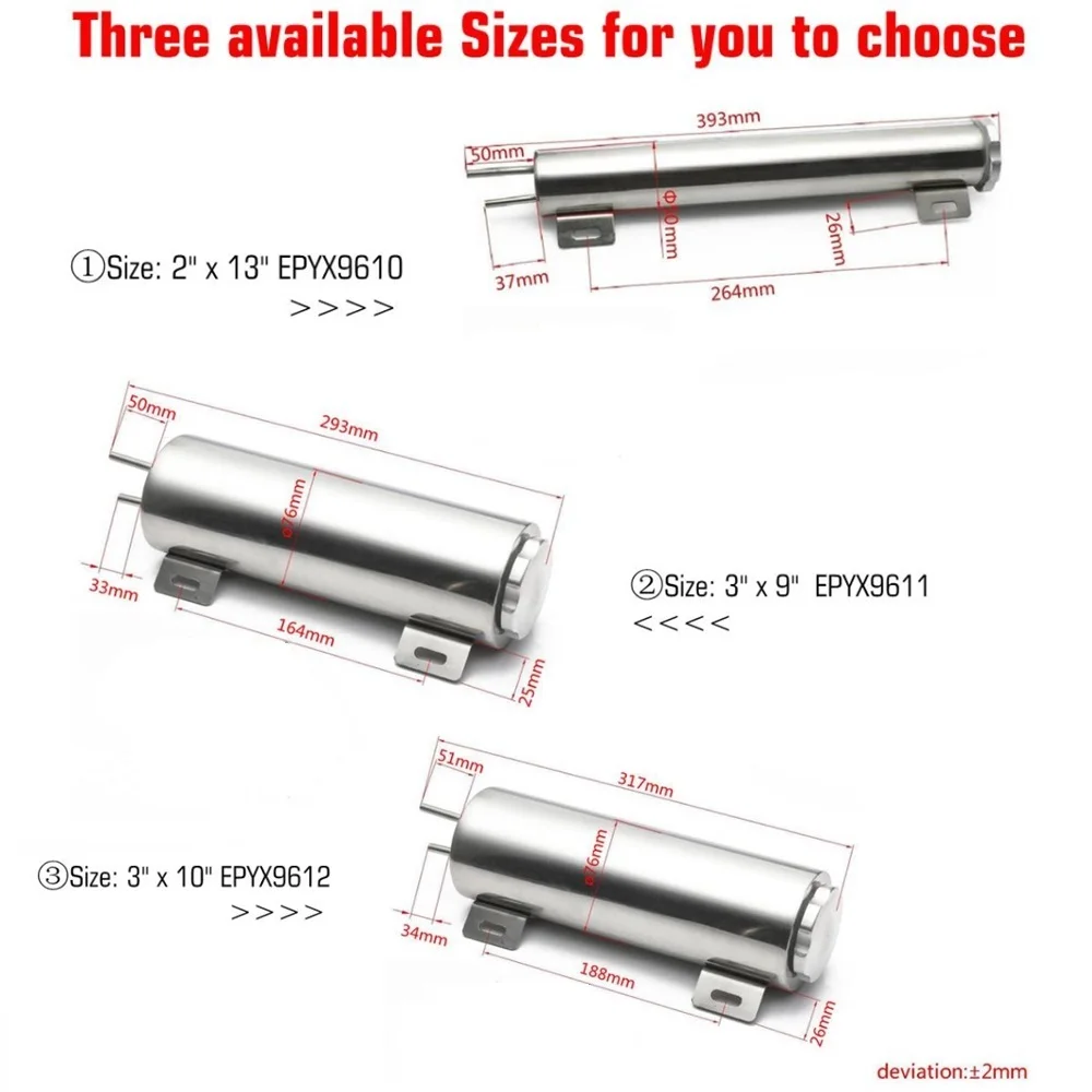 Переливной радиатор из полированной нержавеющей стали EPMAN емкость для бутылки 2x13