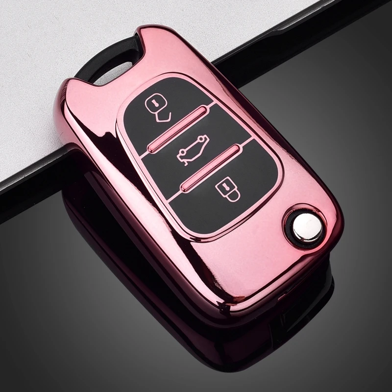 

Красочный Чехол Для Автомобильного Ключа Из TPU Для Hyundai I20, I30, Ix35, Creta, Solaris, Elantra, Accent, Kia Ceed, K2, K5