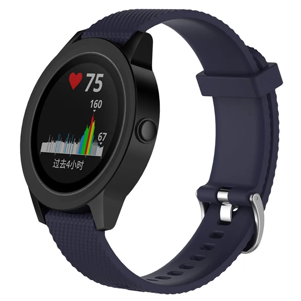 Цветной мягкий силиконовый сменный ремешок для Garmin Vivoactive3 Vivomove HR умный Браслет
