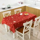 nappe rectangulaire set de table Рождественская Водонепроницаемая льняная скатерть с рисунком из мультфильма, домашняя кухонная Декоративная скатерть, изысканные украшения, скатерть