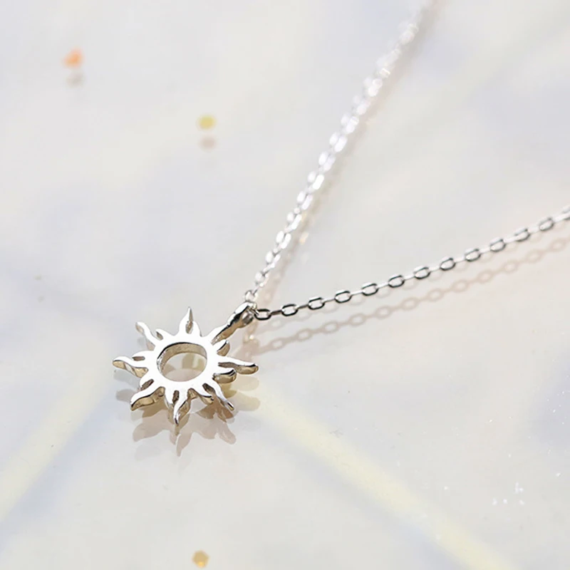 

Silver Color Plated Ethnic Sun totem Pendent Necklace For Charm Women Birthday Party fashion Jewelry Trendy Gift
