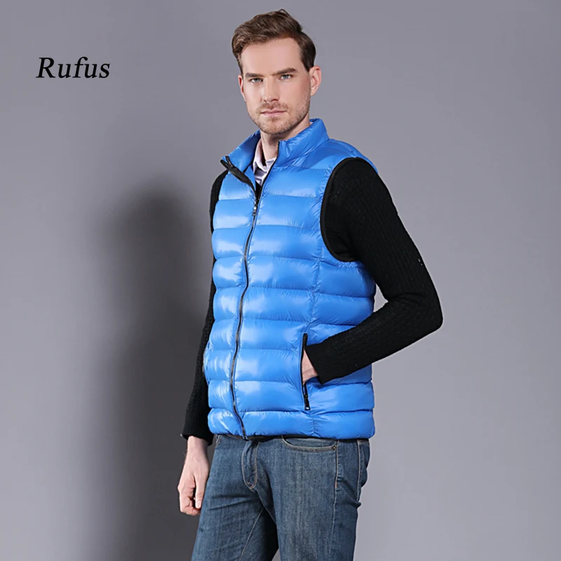 Зимний мужской жилет без рукава куртка модная зимняя пуховик теплый для тела