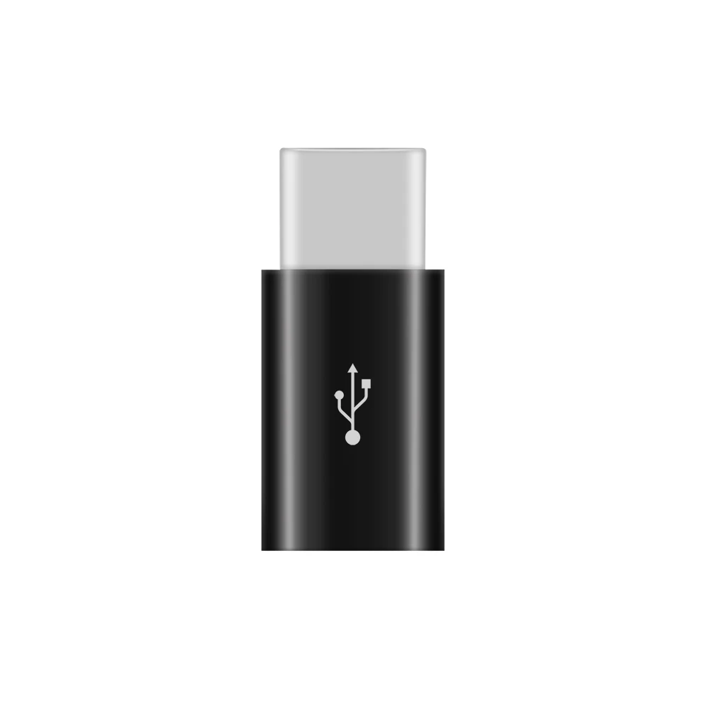 Usb type-C адаптер-Универсальный мобильный телефон-подключи и играй мини маленький размер Удобный для переноски кабель Быстрая зарядка кабель типа C - Цвет: black