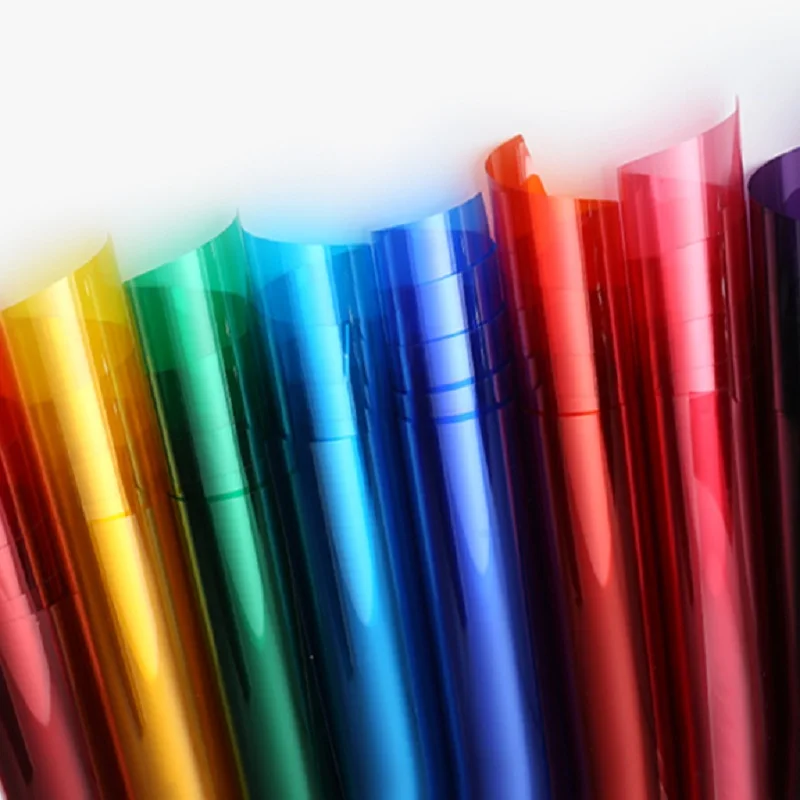 Цветная стеклянная наклейка 40 см х 1 м самоклеящаяся Взрывозащищенная