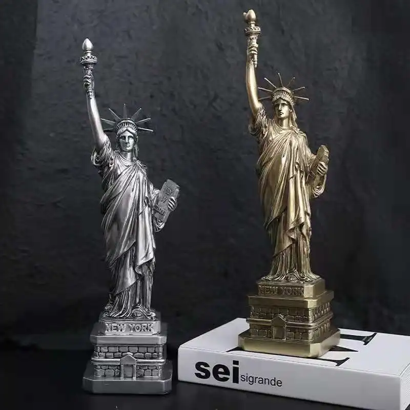 

Vintage Resin American Statue of Liberty Miniature Art Sculpture Home Decoration Accessories For Living Room Office Desk Decor