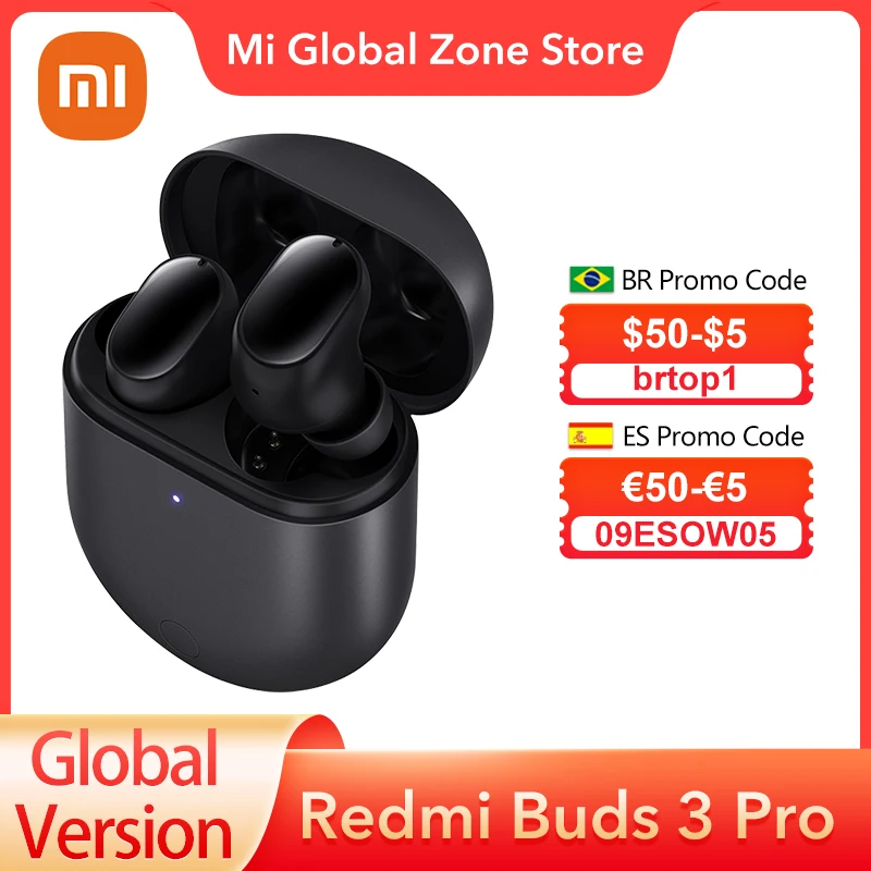 TWS Bluetooth наушники глобальная версия Xiaomi Redmi Buds 3 Pro, беспроводные наушники 35 дБ, ANC, двойное устройство Redmi Airdots 3 Pro | Электроника | АлиЭкспресс