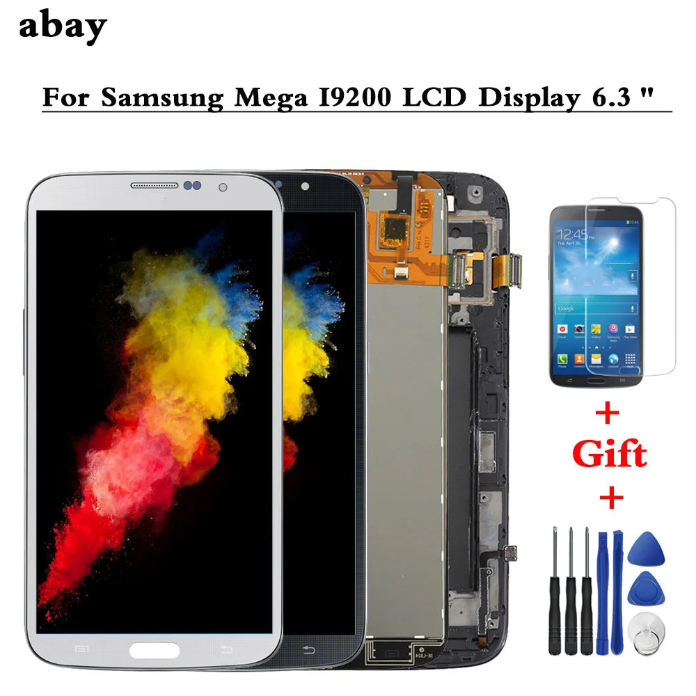 OEM ЖК дисплей для Samsung Galaxy Mega 6 3 ''i9200 i9205 Сенсорная панель дигитайзер монитора