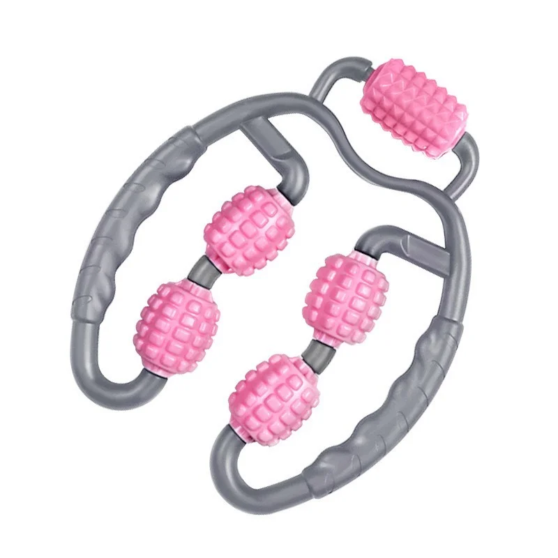 

The New Annular Five-wheel Leg Clamp Massager Roller Reduces The Size of The Leg Muscle and Waist and Relaxes The Leg Clamp