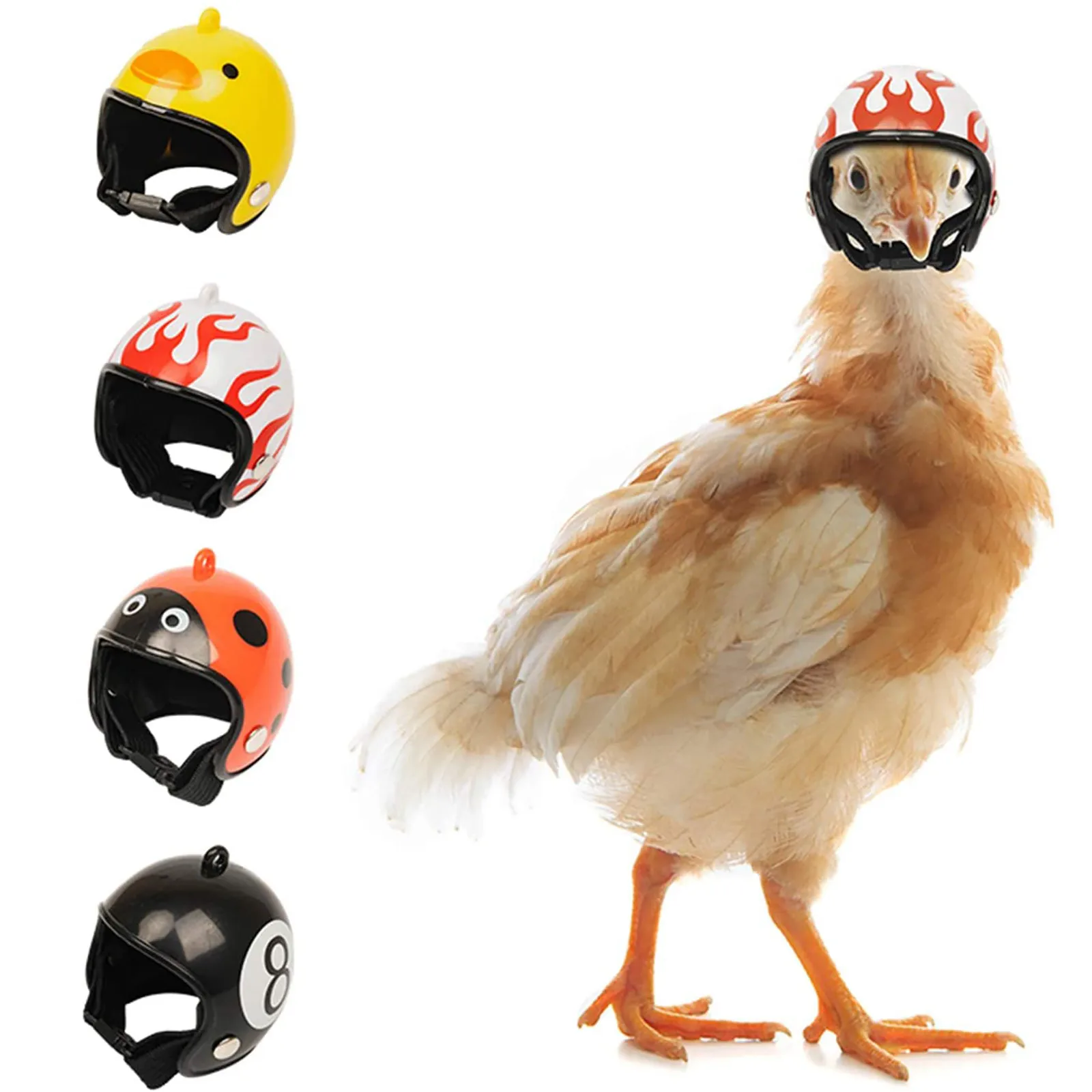 

Забавный защитный шлем для маленьких домашних животных, жесткая шляпа, головной убор для домашних животных, защита головы курицы, утки, птиц...