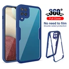 360 полноразмерный чехол для Samsung A12, чехол для Galaxy A02, A12, A22, A22s, A32, A13, A33, A53, зеркальный защитный чехол