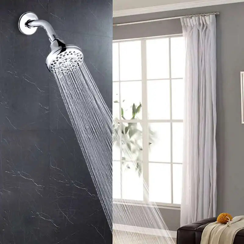 5 Функция Насадки для душа Давление 4 дюйма хром Роскошные Лейка из АБС