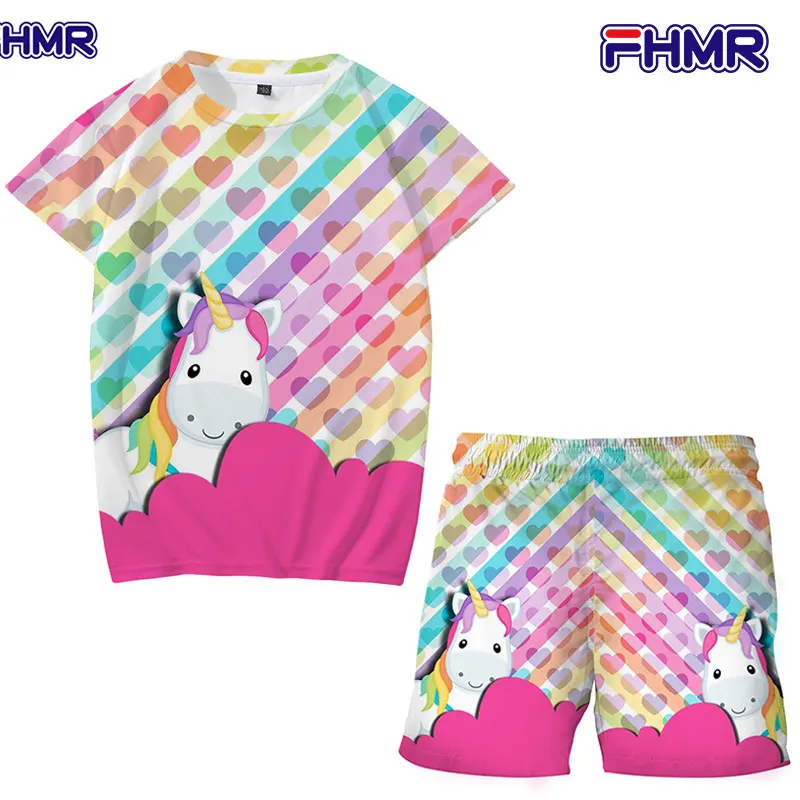 Футболка с единорогом летние костюмы одежда для маленьких мальчиков дышащая