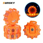 Автомобильный аварийный мигающий Предупреждение ющий светильник светодиодный вращающийся мигающий светильник