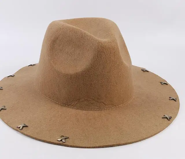 DSstyles новый стиль Персонализированная шерстяная джазовая шляпа шерстяной