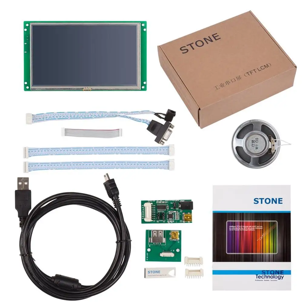

STONE Inch Smart TFT LCD Module with Standard Memory to 1GB and High Resolution of 1024*600 for Industrial Use