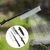 2 in 1 washer gun with foam bottle stainless steel long rod water gun high pressure air conditioner copper nozzle cleaning tool