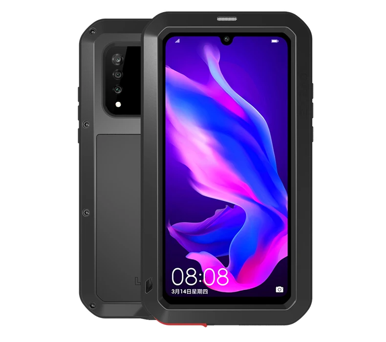 P30 Pro Чехол Love Mei Heavy Duty Прочная Обложка для huawei металлический корпус P30lite с