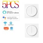 Tuya Smart Wifi диммер светильник Переключатель ЕС прикосновением Панель настенный выключатель 100-240V работает с Amazon Alexa Google Home гнездо не требуется