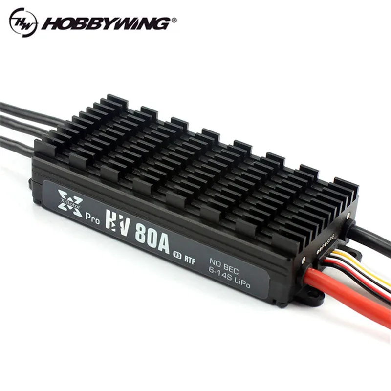 Оригинальный электронный регулятор скорости Hobbywing XRotor Pro 80A HV V3 поддерживает 6S 14S