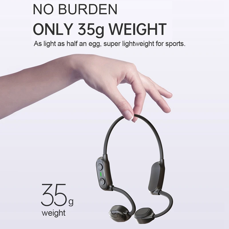 

Bone Conduction Earphone Bluetooth Waterproof Wireless Headphones with Microphone Outdoor Sport Handsfree Headset