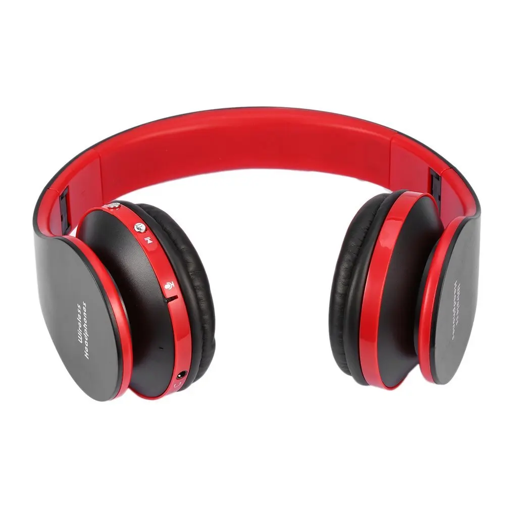 Bluetooth наушники с микрофоном для мобильного компьютера планшета тяжелый бас складной портативный регулируемый для iPhone ПК ноутбука 3,5 мм аудио