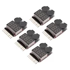 Тестер напряжения литий-ионныхжелезных аккумуляторов 2 в 1 1-8S, устройство для проверки низкого напряжения, зуммер, сигнал тревоги для игрушек автомобилей и самолетов, 510 шт.