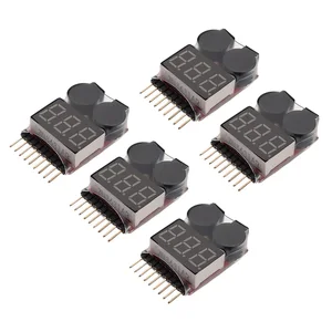 Тестер напряжения литий-ионныхжелезных аккумуляторов 2 в 1 1-8S, устройство для проверки низкого напряжения, зуммер, сигнал тревоги для игрушек автомобилей и самолетов, 510 шт.