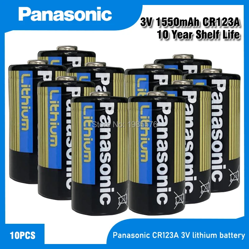 Литиевая батарея PANASONIC CR123A CR123 123A CR 123 A123 CR17345 16340 3 в сухая основная ячейка для