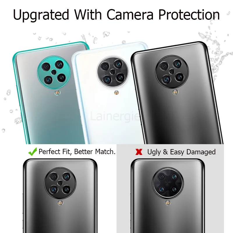 lainergie for xiaomi poco f2 pro case luxury plating soft clear phone cover for poco f2 pro f2pro phone cases free global shipping