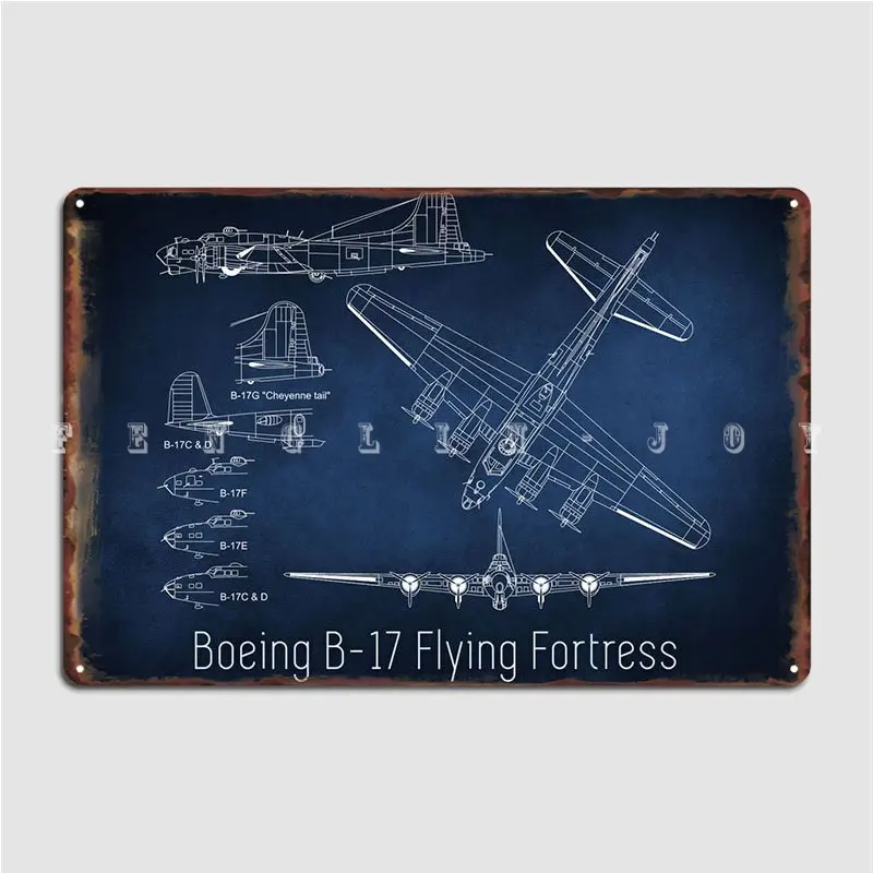 

Модель авиатора B17, металлический знак, декор для кинотеатра, гостиной, дома, гаража, создание оловянного знака, плакат