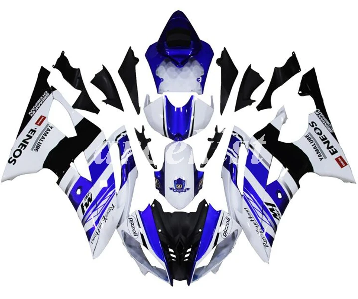 

New ABS Injection Mold Fairings Kit Fit For YAMAHA YZF - R6 2008 - 2016 08 09 10 11 12 13 14 15 16 Bodywork set blue white