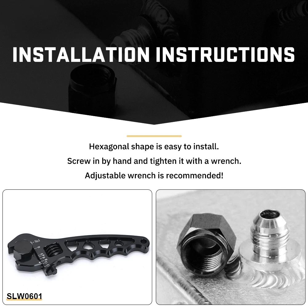 Алюминиевый AN6 AN8 AN10 адаптер Женский с концом вспышки колпачок Пробка гайка 6-AN 8-AN