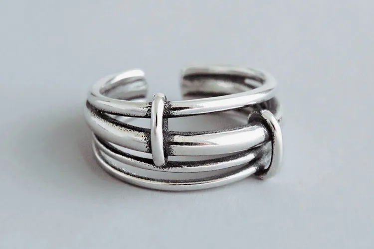 Kindey Exaggerated Silver Color Layer Chains Rings For Women Engagement Jewelry Girls Open Finger | Украшения и аксессуары