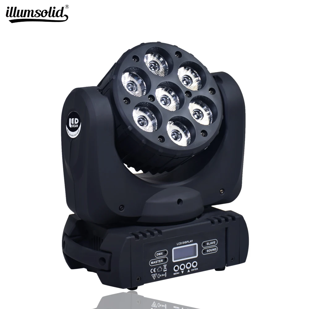 Светодиодный прожектор с движущейся головкой освещение для сцены DMX 512 DJ 7X12W 12X12W и