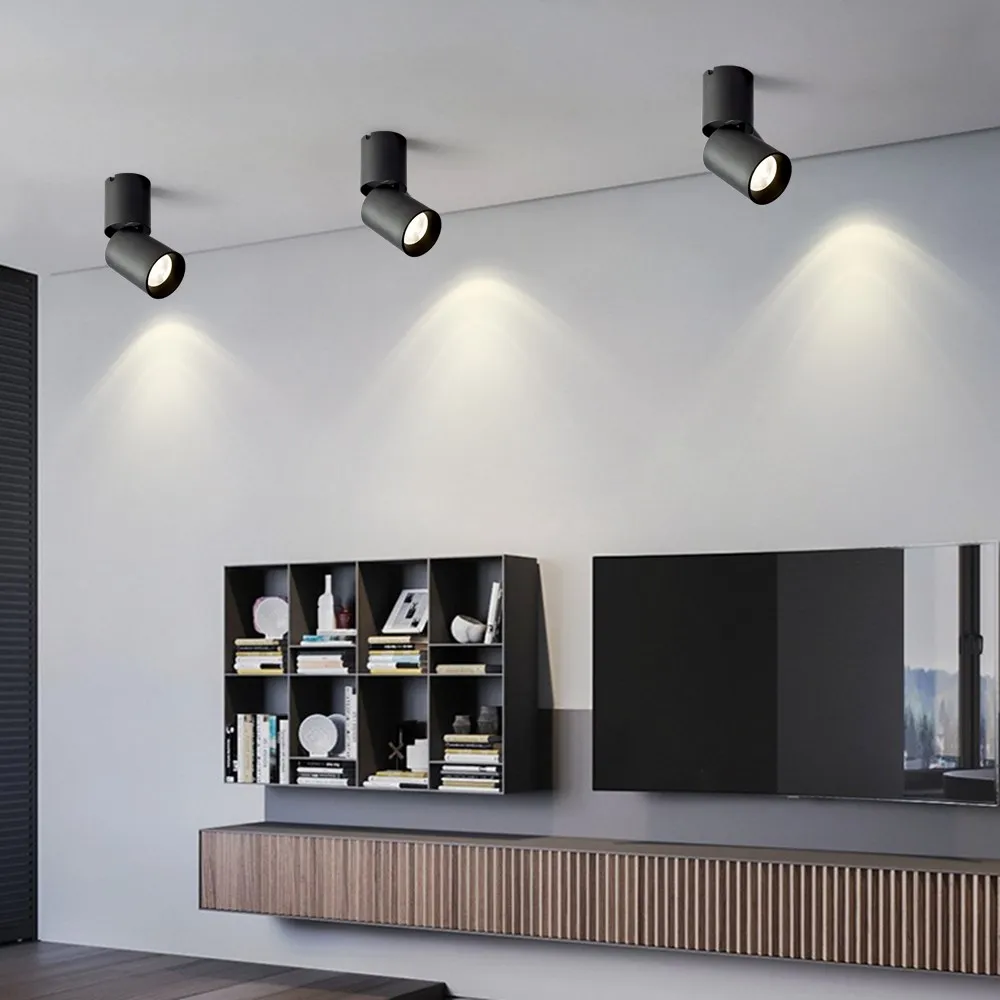 Потолочный светодиодный светильник с поверхностным креплением алюминиевый